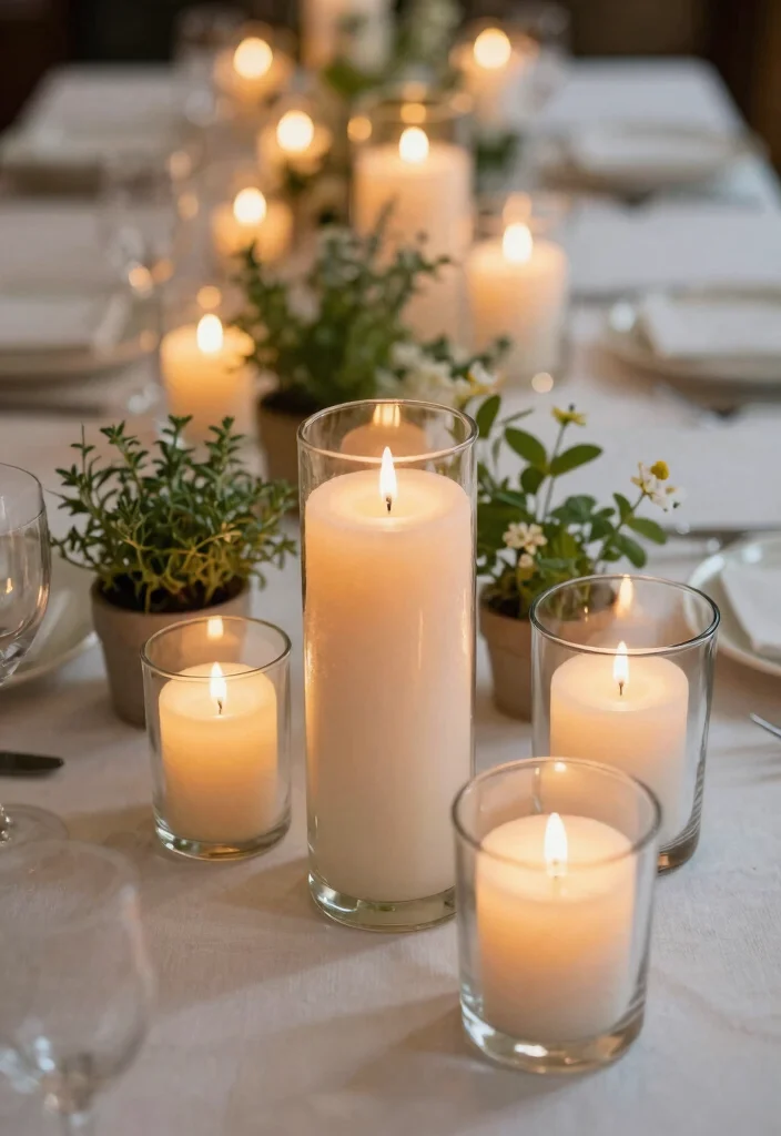 14 Engagement Decoration Ideas for Chic Romantic and Photo Ready Parties - 8. Natural Candles 1