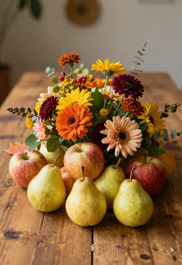 14 Fall Wedding Centerpiece Ideas for Warm Cozy and Seasonal Tablescapes - 6. Seasonal Fruit Accents 1