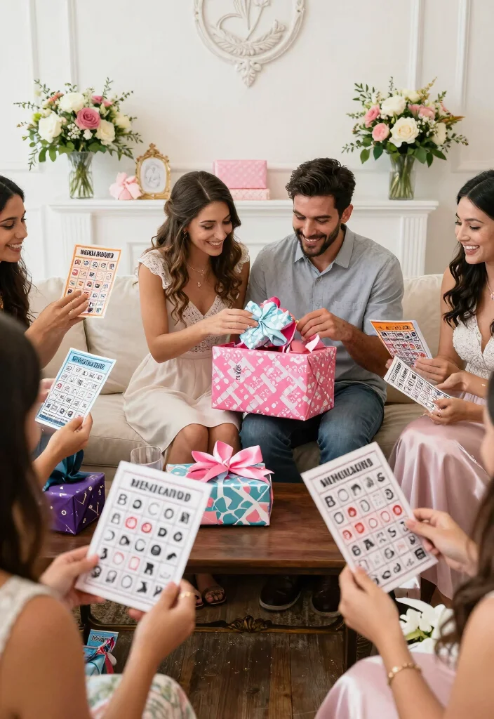 14 Fun Wedding Shower Games for Lively Easy and Guest Friendly Entertainment - 14. Personalized Gifts Bingo 1