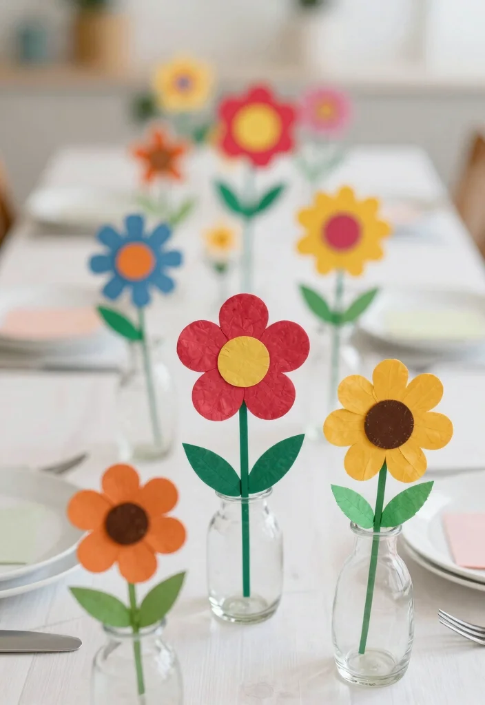 14 Inexpensive Centerpiece Ideas for Stylish Budget Friendly Event Decor - 13. Recyclable Paper Flowers 1