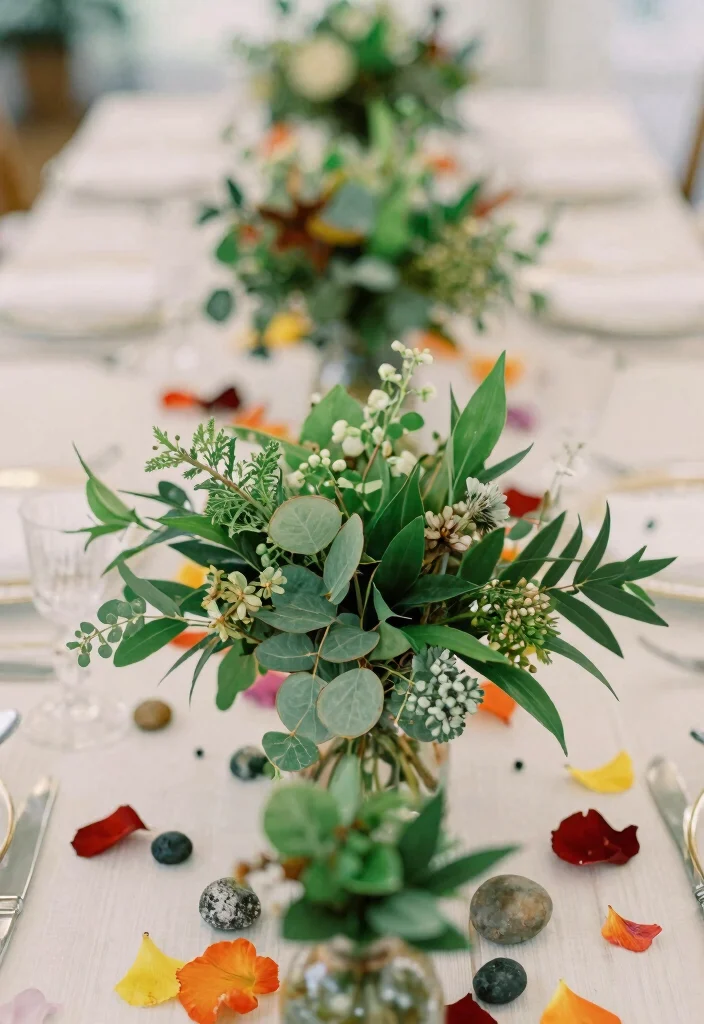 14 Inexpensive Centerpiece Ideas for Stylish Budget Friendly Event Decor - 9. Seasonal Foliage 1