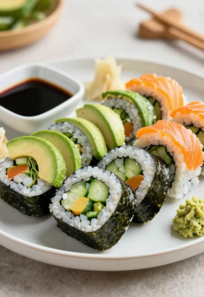14 Inexpensive Wedding Meal Options for Satisfying Budget-Friendly Receptions - 10. Veggie Sushi Rolls 1