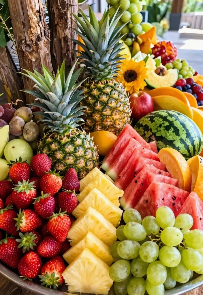 14 Inexpensive Wedding Meal Options for Satisfying Budget-Friendly Receptions - 14. Fresh Fruit Display 1