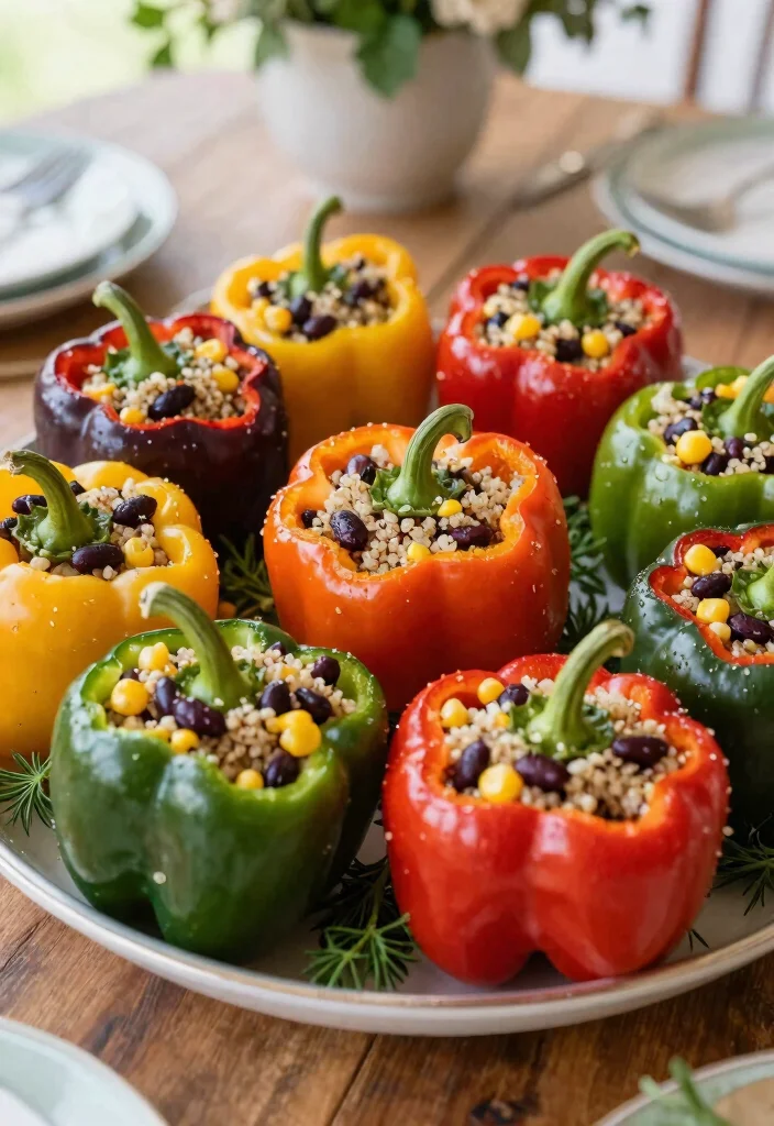 14 Inexpensive Wedding Meal Options for Satisfying Budget-Friendly Receptions - 3. Savory Stuffed Peppers 1