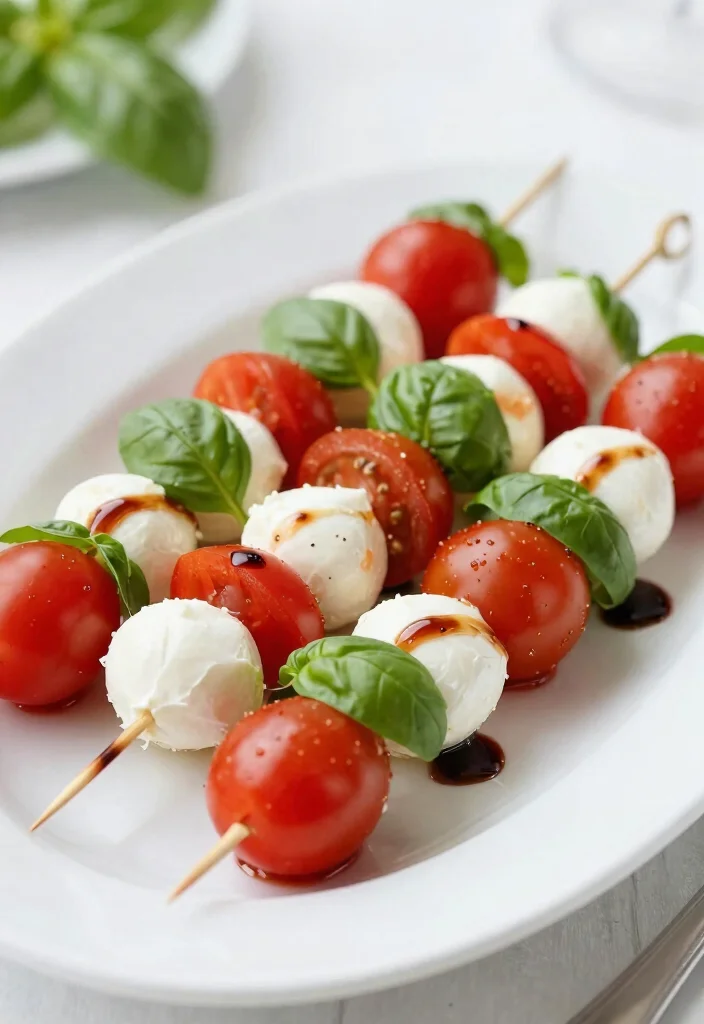 14 Inexpensive Wedding Meal Options for Satisfying Budget-Friendly Receptions - 5. Elegant Caprese Skewers 1