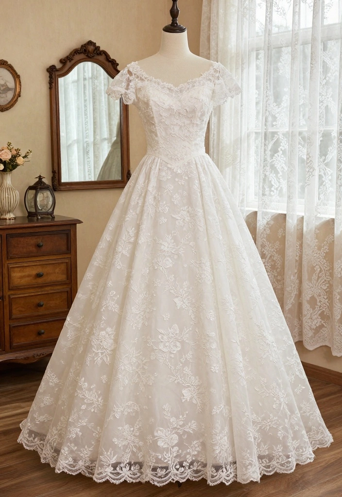 14 Unique Wedding Dress Styles for Modern Chic and Trendy Brides - 3. Vintage-Inspired Tea Length 1