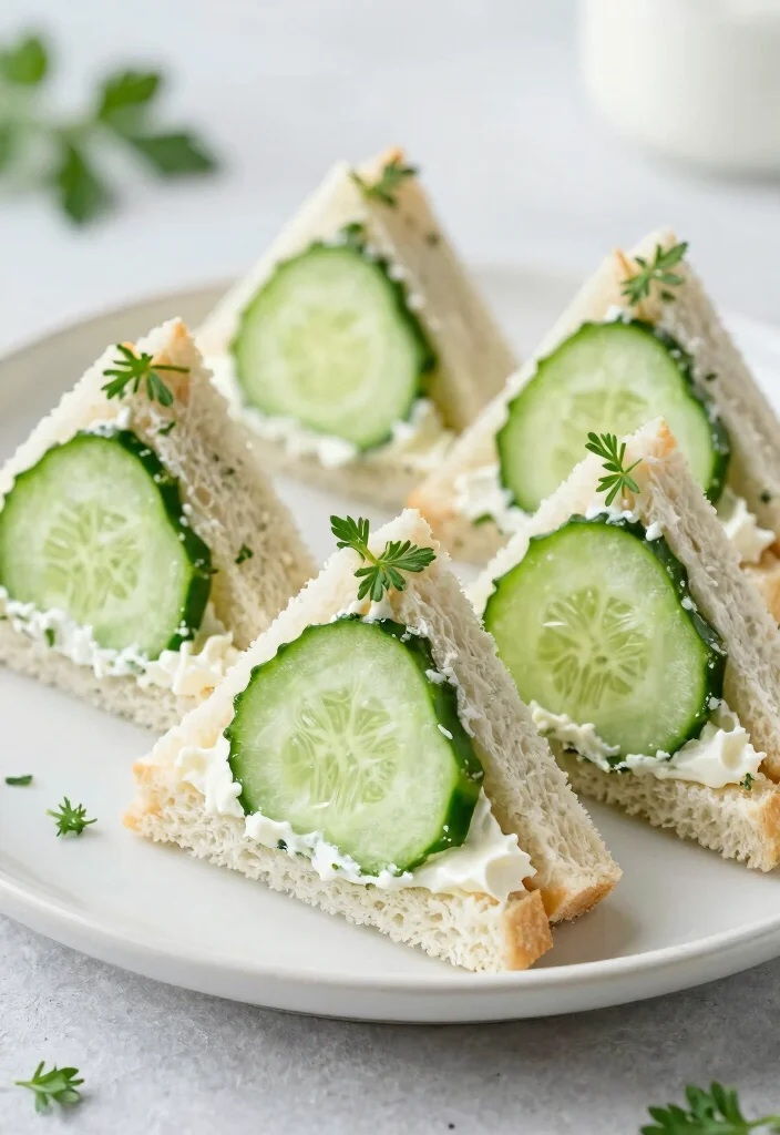 14 Wedding Finger Food Ideas on a Budget for Easy Guest Friendly Bites - 13. Cucumber Sandwiches 1