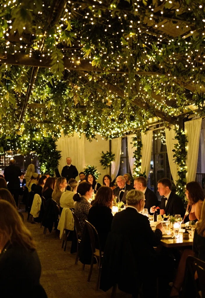 14 Winter Wedding Decor Ideas for Cozy Elegant Seasonal Celebrations - 7. Twinkling Fairy Lights 1