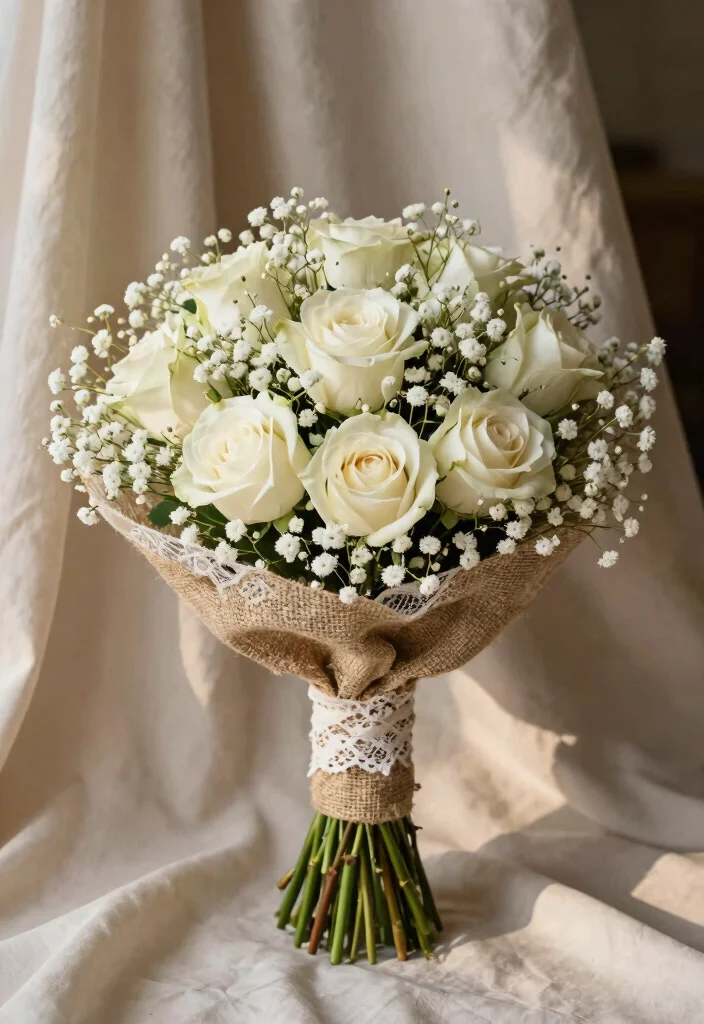 16 Bridal Bouquet Ideas for Stylish Elegant and Trendy Wedding Looks - 12. Layered Textures 1