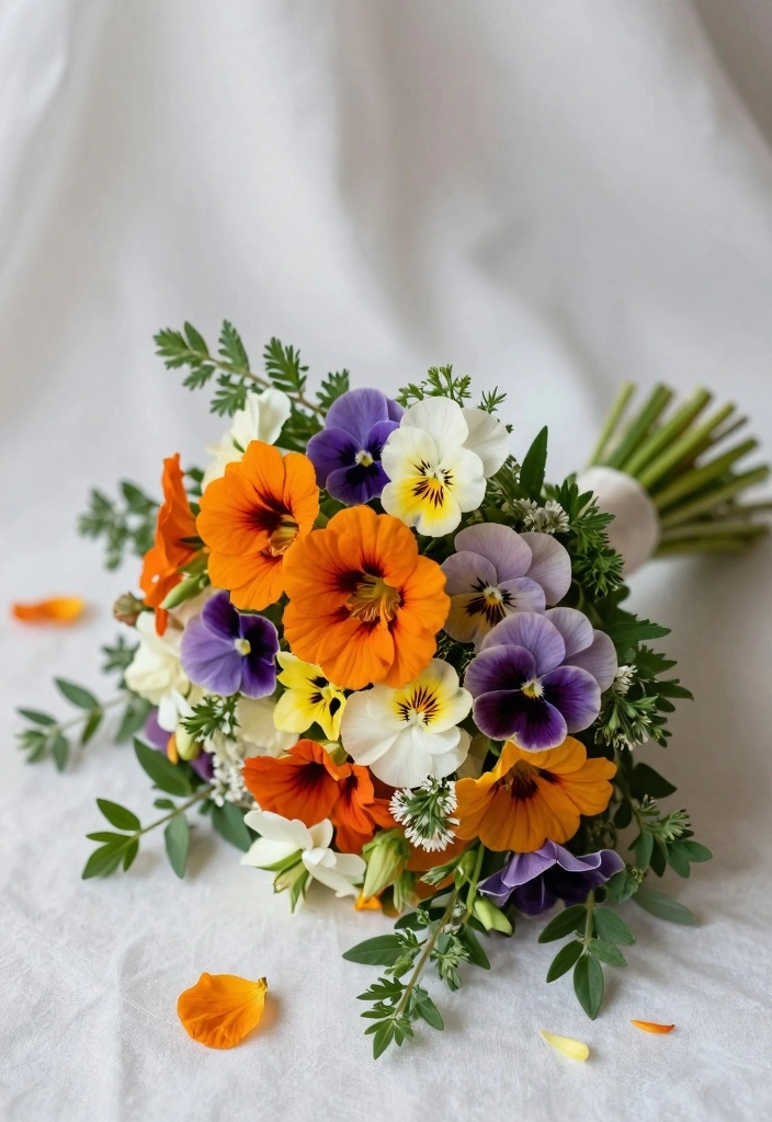 16 Bridal Bouquet Ideas for Stylish Elegant and Trendy Wedding Looks - 5. Edible Blooms 1