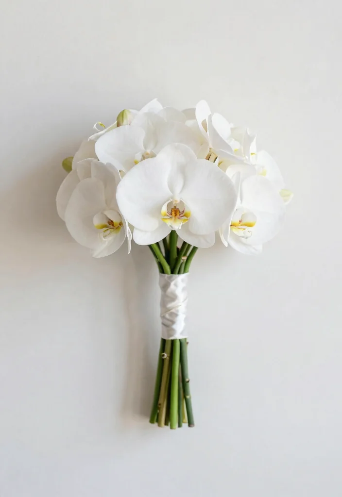 16 Bridal Bouquet Ideas for Stylish Elegant and Trendy Wedding Looks - 6. Minimalist Elegance 1
