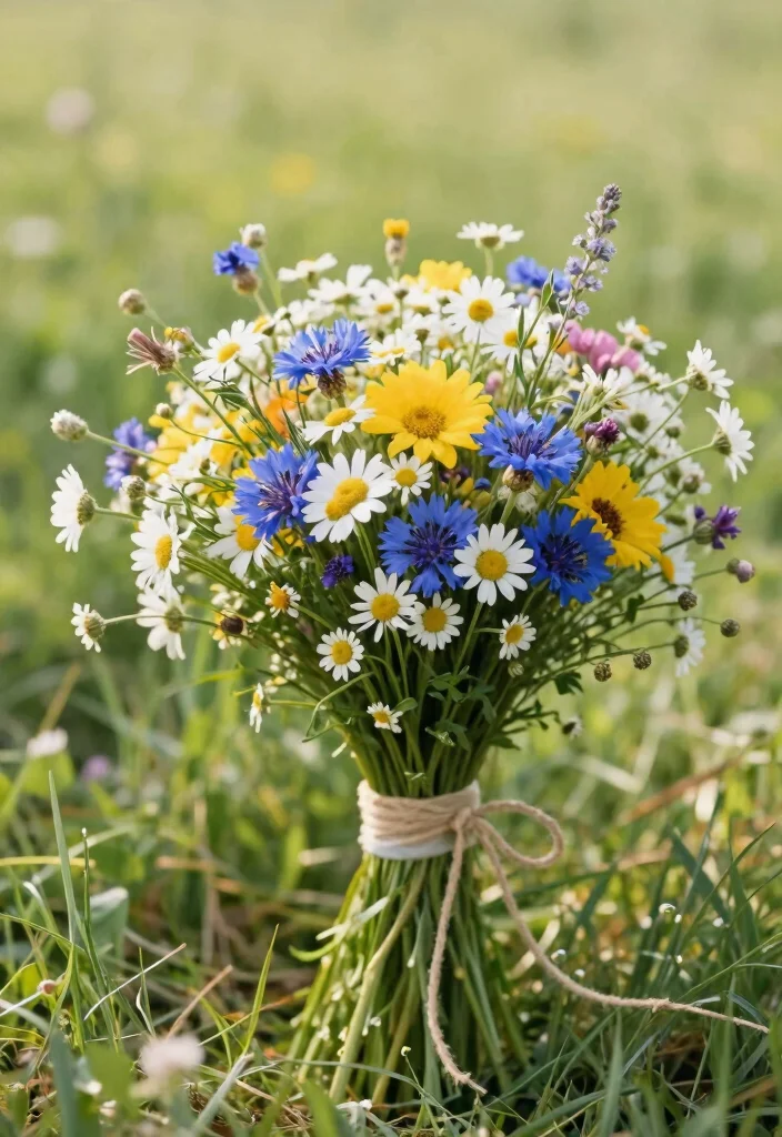 16 Bridal Bouquet Ideas for Stylish Elegant and Trendy Wedding Looks - 7. Whimsical Wildflower Mix 1