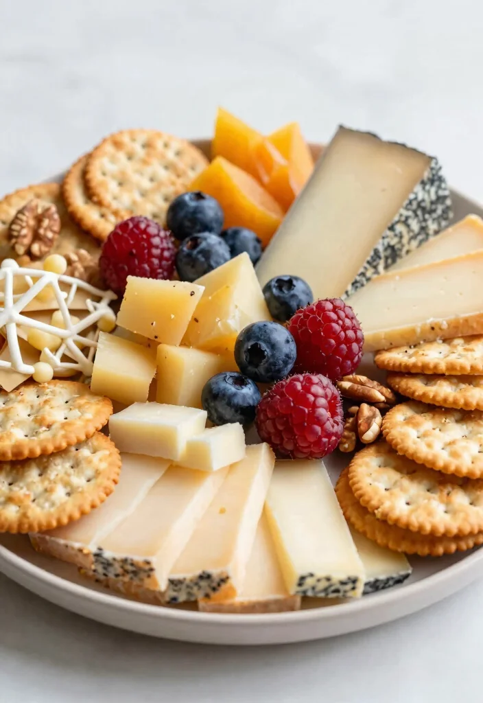 16 Bridal Shower Food Ideas for Easy Elegant and Crowd Pleasant Bites - 10. Vegan Cheese and Crackers Platter 1