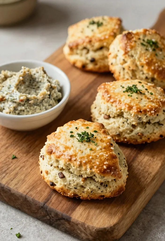 16 Bridal Shower Food Ideas for Easy Elegant and Crowd Pleasant Bites - 12. Savory Scones with Herbs 1
