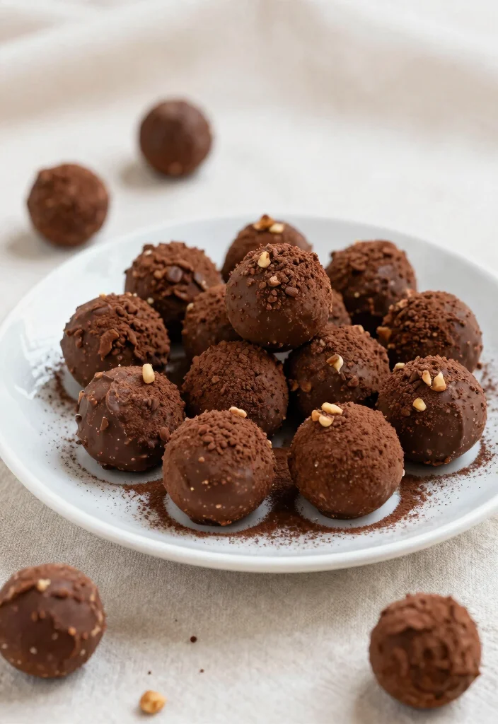 16 Bridal Shower Food Ideas for Easy Elegant and Crowd Pleasant Bites - 7. Vegan Chocolate Truffles 1