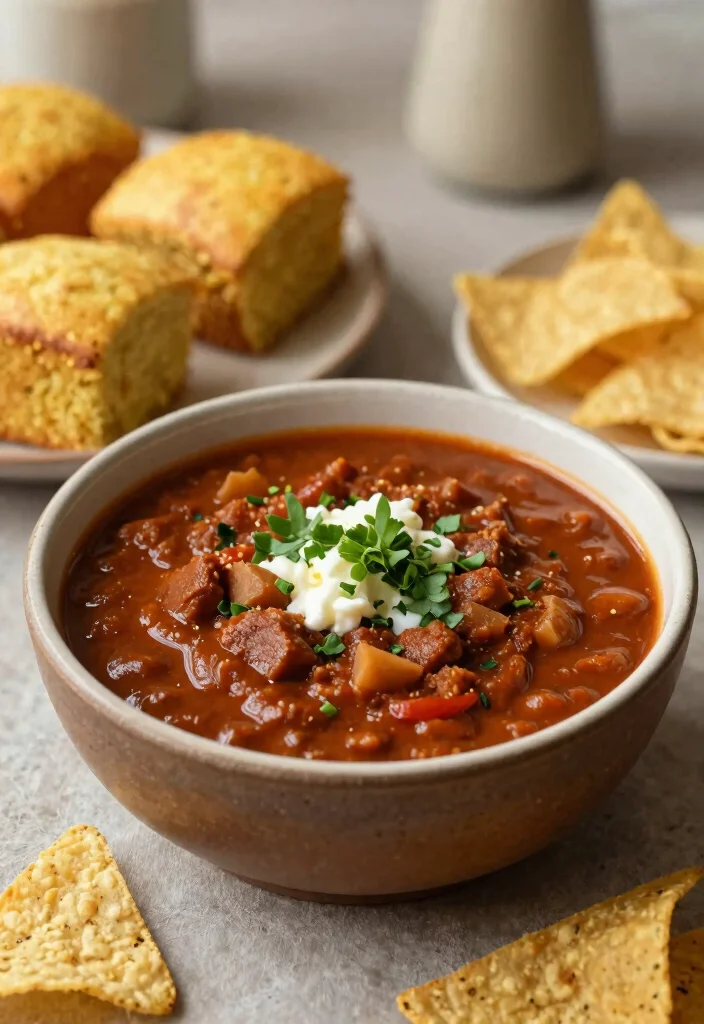 16 Budget Friendly Wedding Reception Food Ideas for Easy Stylish Catering - 12. Hearty Vegan Chili 1