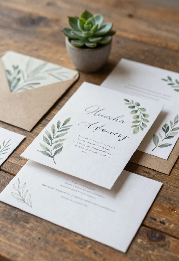 16 Engagement Party Ideas for Stylish Fun and Easy Celebration Planning - 6. Eco-Friendly Invitations 1