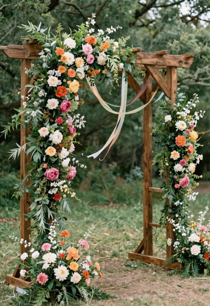 16 Floral Backdrop Ideas for Fresh Elegant and Trendy Event Styling - 3. Eco-Chic Flower Arch 1