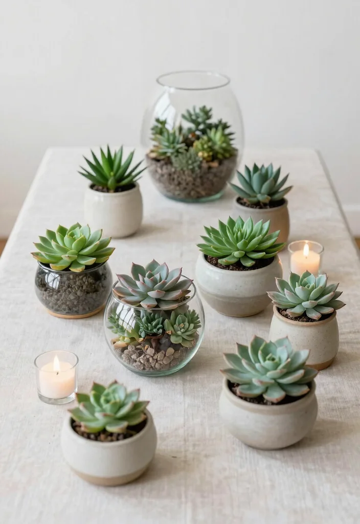 16 Floral Centerpiece Ideas for Fresh Elegant and Versatile Event Styling 12 16 Floral Centerpiece Ideas for Fresh Elegant and Versatile Event Styling - 2. Elegant Succulent Displays 1